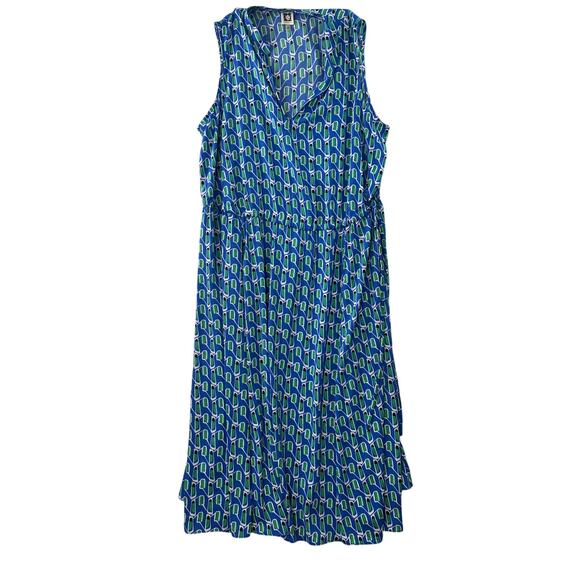 Anne Klein Jenna Drawstring Midi Dress • 2X • Waist Tie Midi - Picture 1 of 8